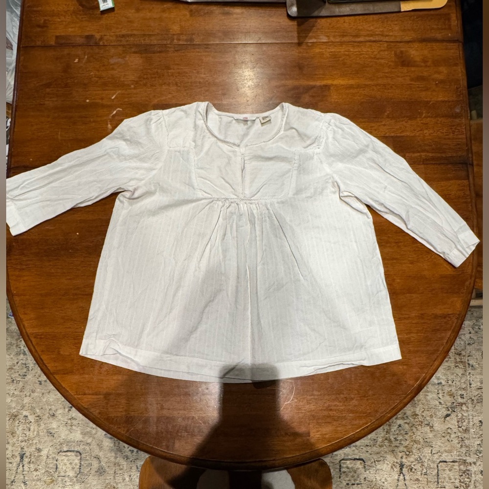 Levis White Women's Blouse Cotton